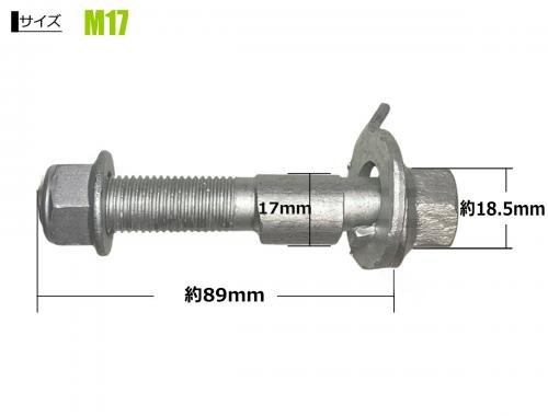 M17  リア キャンバーボルト 2本セット 調整幅 ±1.75