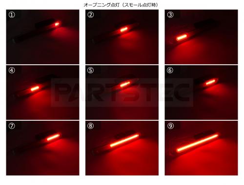 12V/24V レッドレンズ LEDテールマーカー シーケンシャルウインカー機能付き