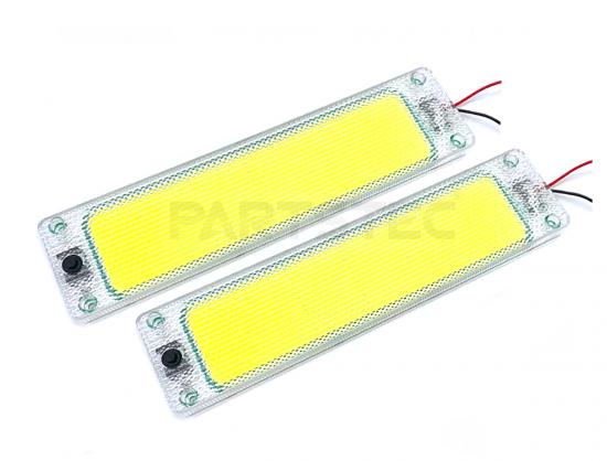 12V/24V対応 薄型 COB LEDルームライトバー 2個セット